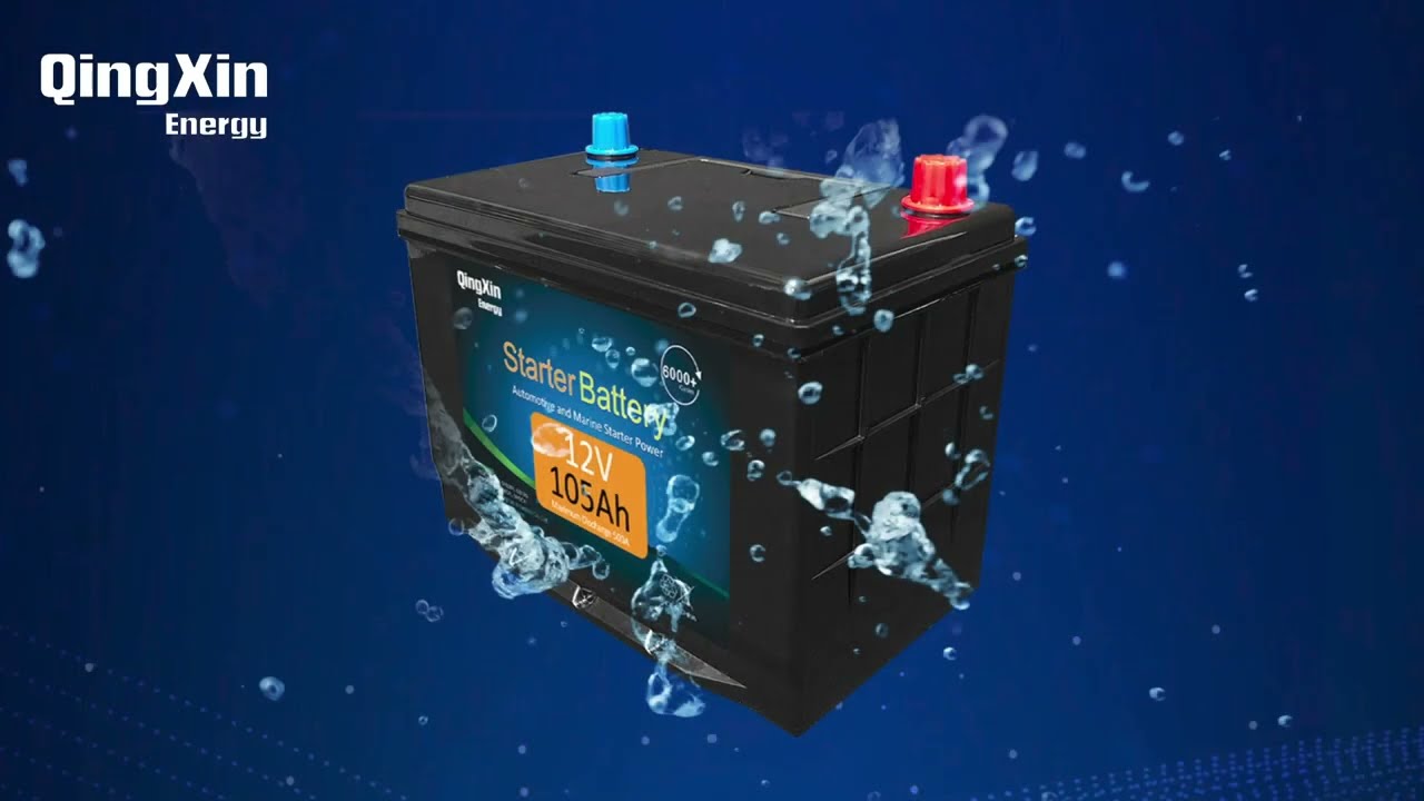 QingXin Energy Marine and car starting battery 12V105Ah, 500A.
