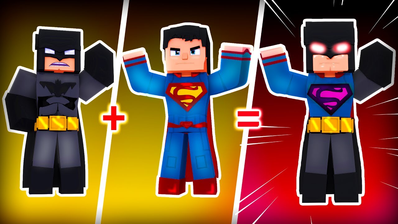 Minecraft Who's Your Family? SUPERMAN + BATMAN = SUPER BATMAN!!! [ WIIFEROIZ ]