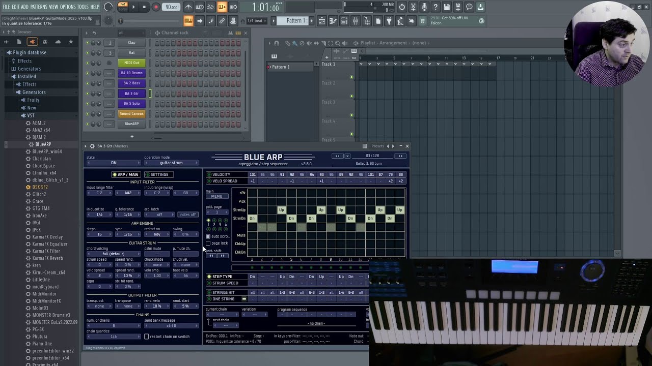 BlueARP v2.8.0 update: bug fixes, improvements & musical demo