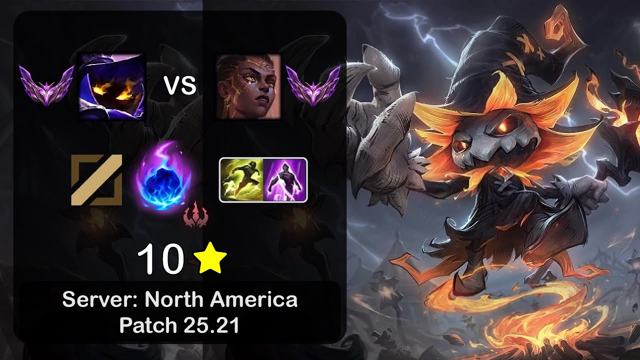 Veigar Mid vs Mel - NA Master - Patch 25.21