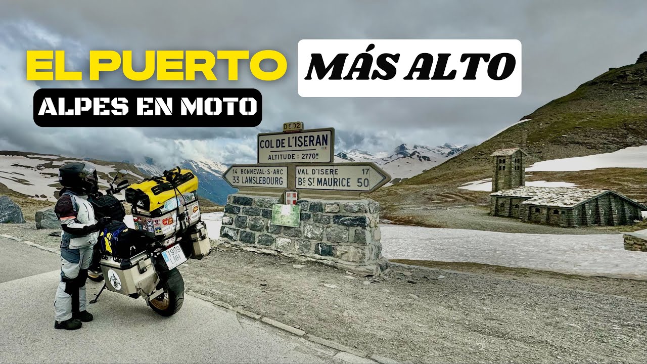 El puerto MÁS ALTO de los ALPES | ALPES en MOTO [2024]