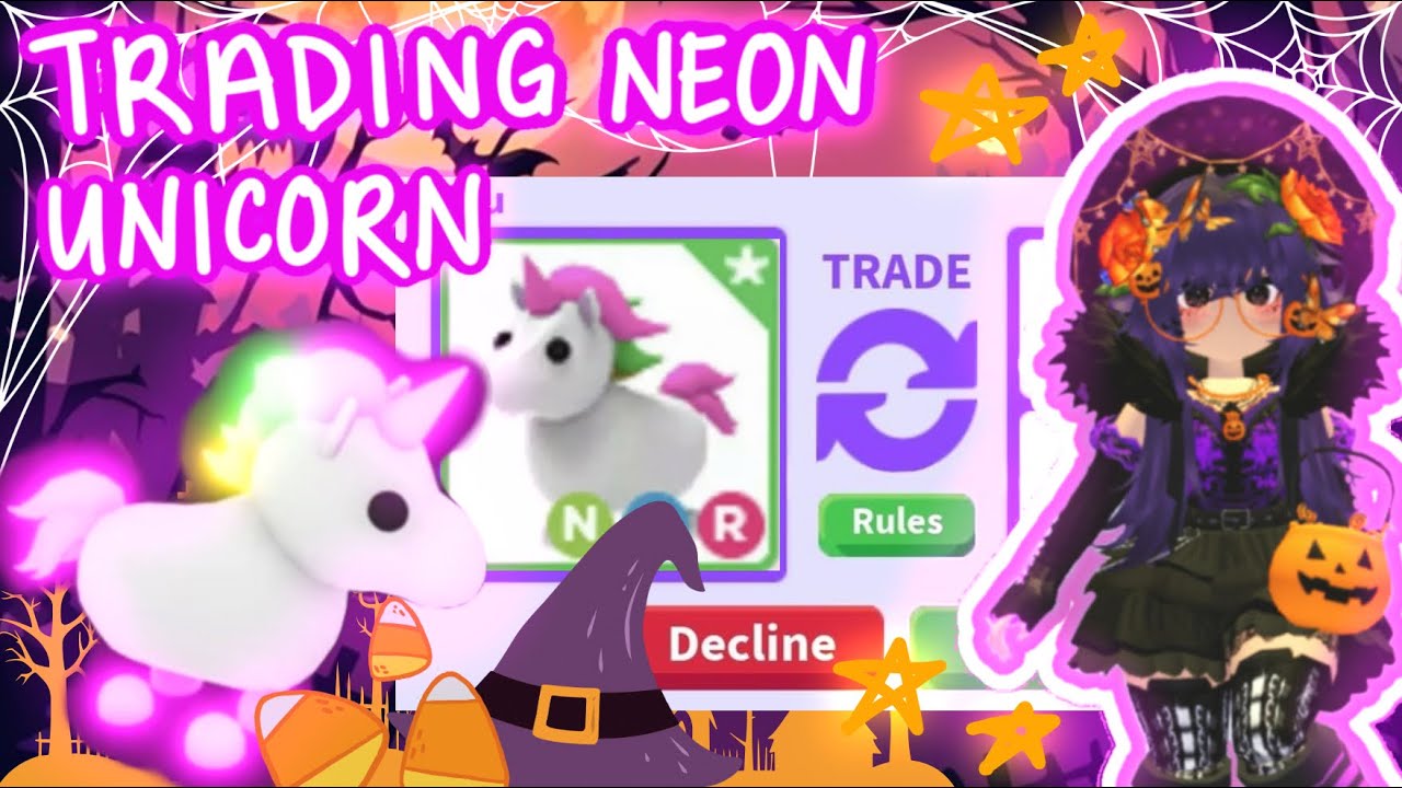 SHOULD I ACCEPT⁉️|| Seeing OFFERS for NEON UNICORN in Adopt Me 🦄 ✨ 