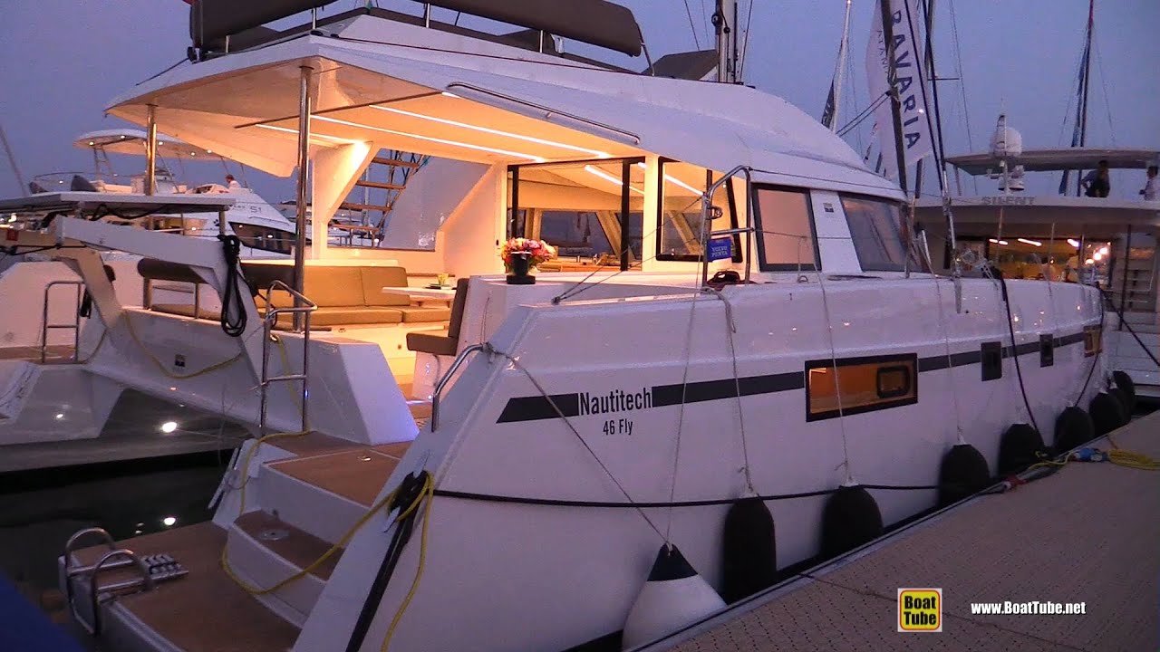 2019 Bavaria Nautitech 46 Fly - Deck and Interior Walkaround - 2018 Cannes Yachting Festival