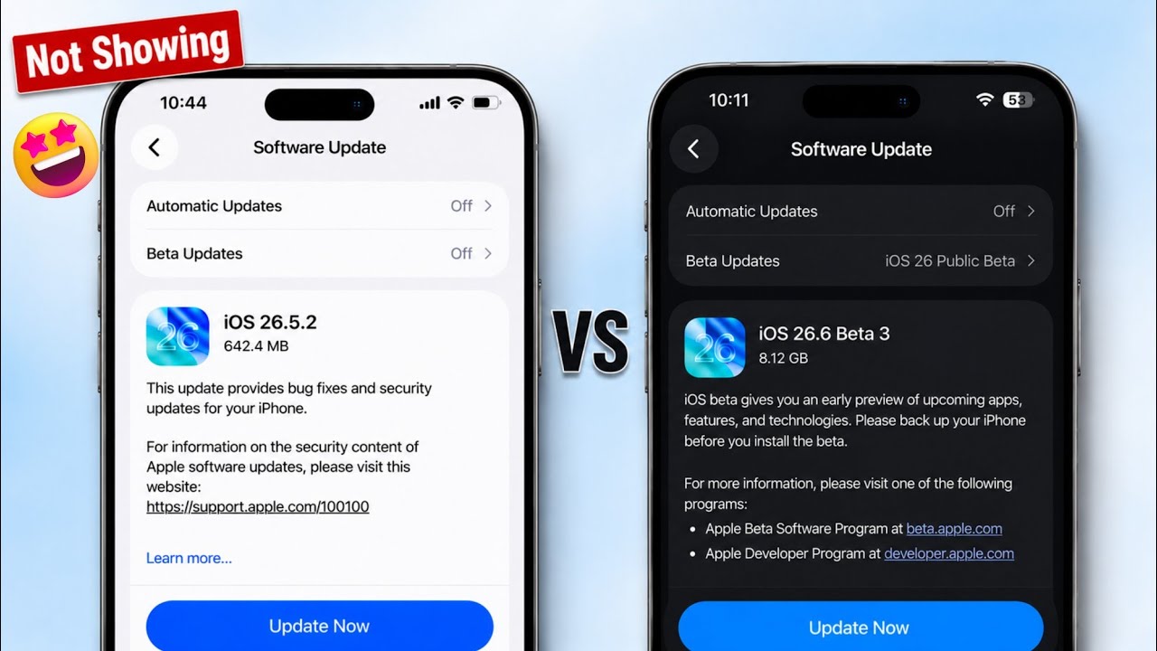 iOS 26.5.2 Released! 🤩 (Features) iOS 26.6 Beta Vs iOS 26.5.2 | Fix  iOS 26.5.2 Update Not Showing 