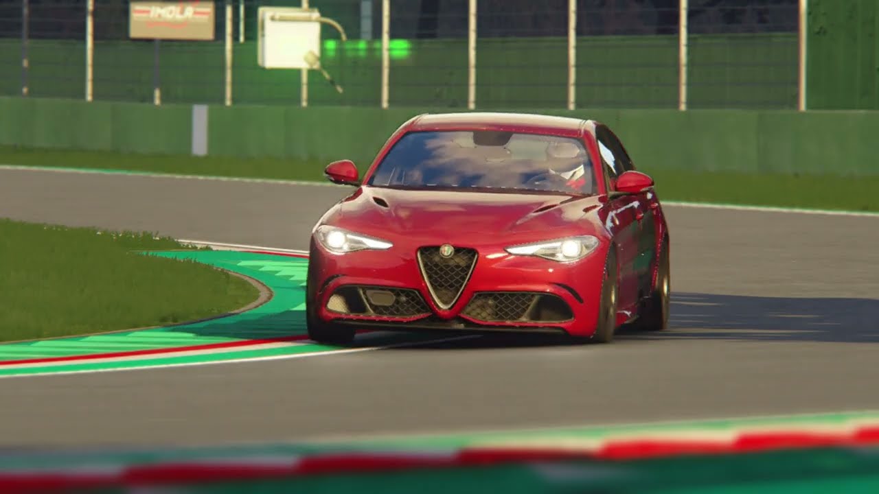 Assetto Corsa - Alfa Romeo Giulia Quadirfoglio Hotlaps at Imola - Episode 7,654,693,213,447