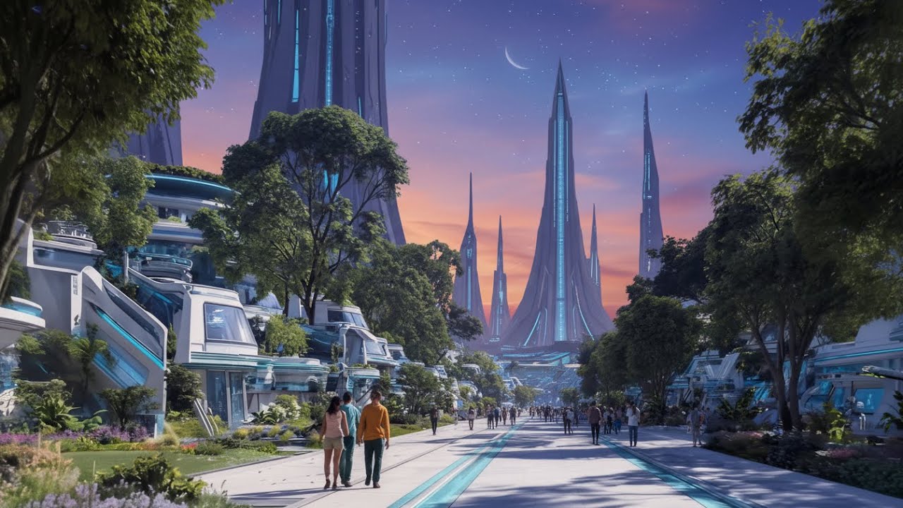 Neo-Arcadia 3100: The Last HumanSanctuary | 4K Al Concept