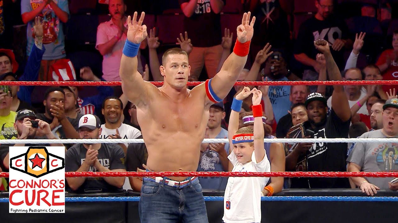 John Cena brings a brave WWE Universe member into the ring after Raw: July 4, 2016