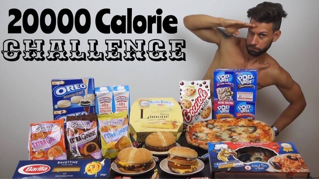 20000 Calorie Challenge - Italiano Cheat Day Man VS Food (ENG SUB)