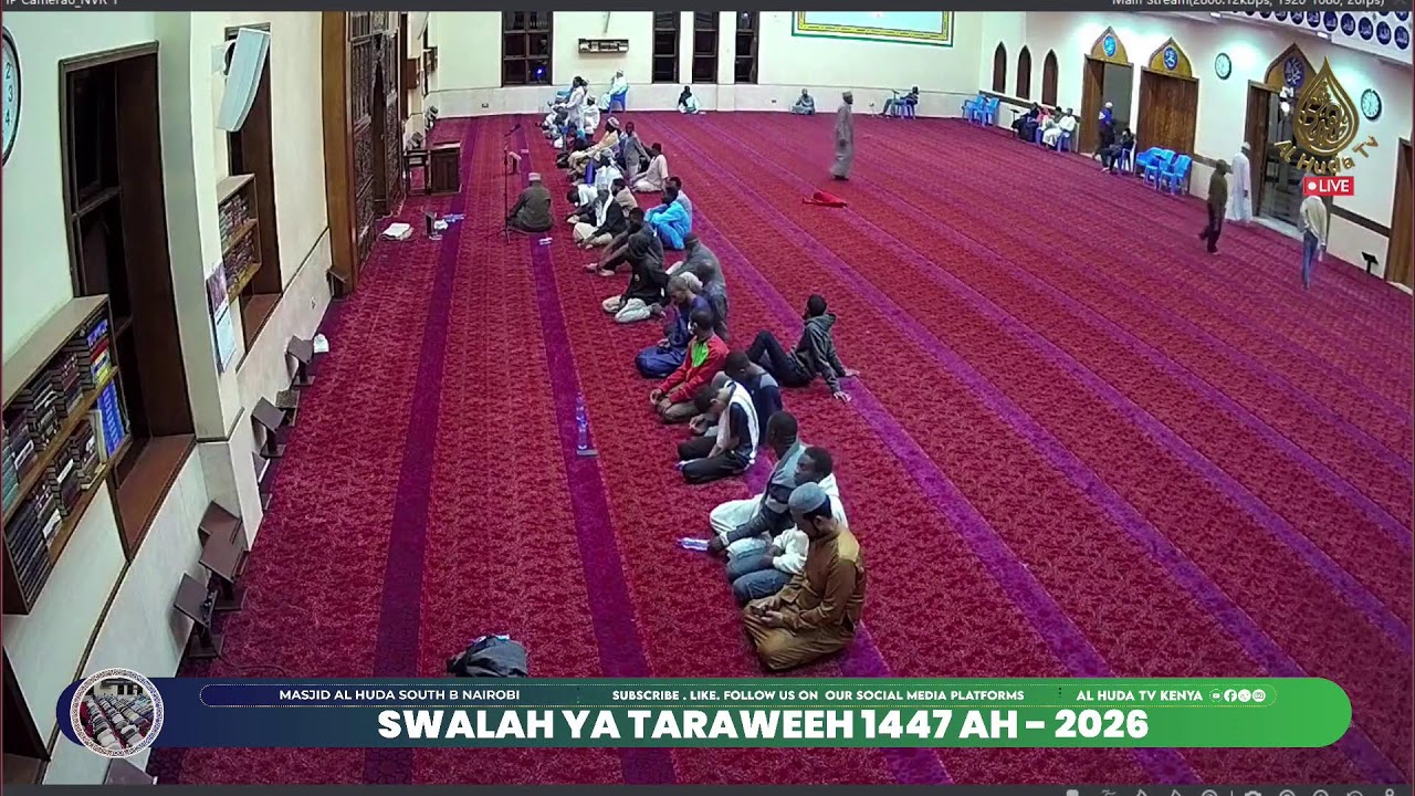 SWALA YA TARAWEEH 1447 AH  - 2026 || DAY 23 || MASJID AL HUDA , SOUTH B