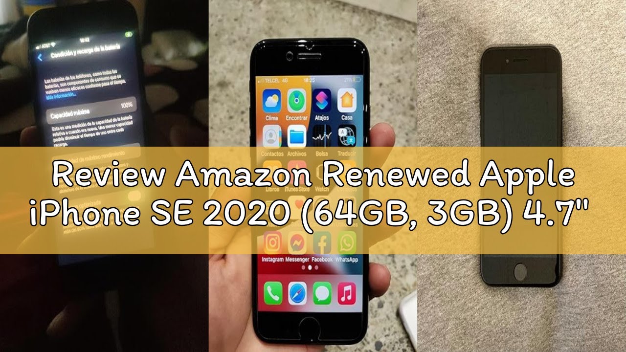 Review Amazon Renewed Apple iPhone SE 2020 (64GB, 3GB) 4.7