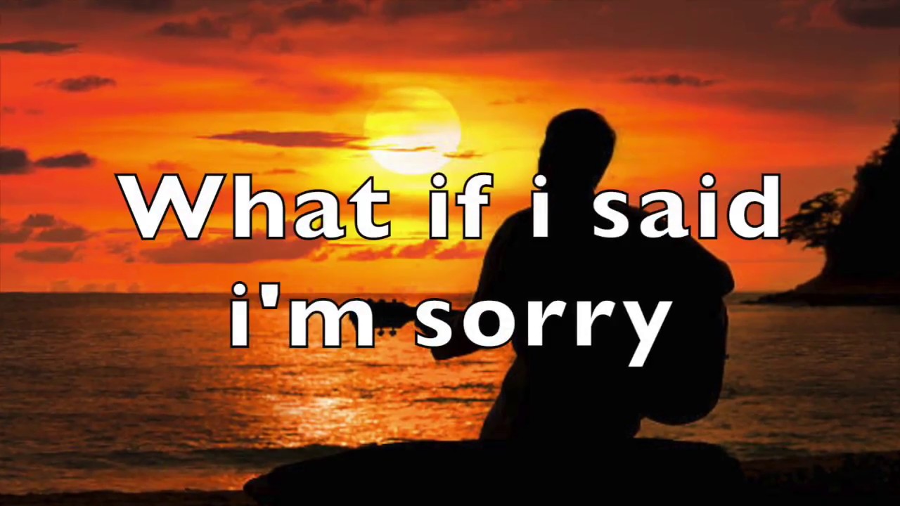What if i said I'm sorry [LYRICS]- Loving Caliber feat: Jonathan Kanat