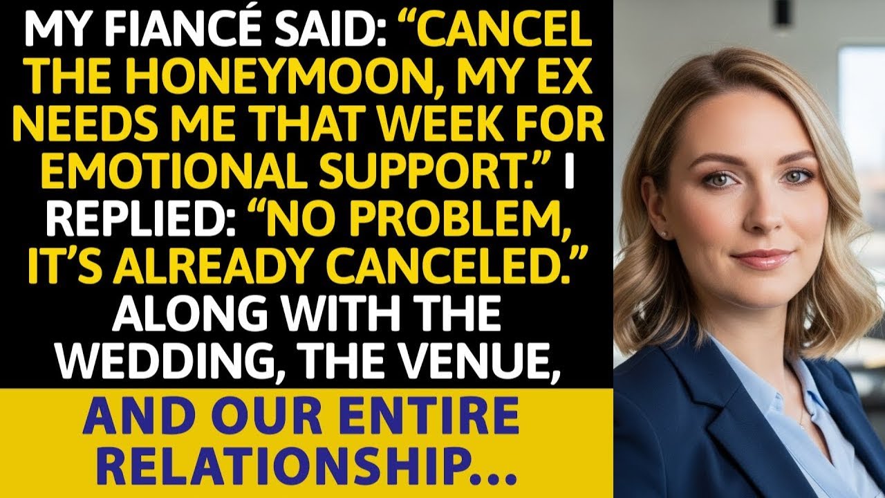 My Fiancé Asked Me to Cancel the Honeymoon for His Ex. I Didn’t Argue—I Responded.