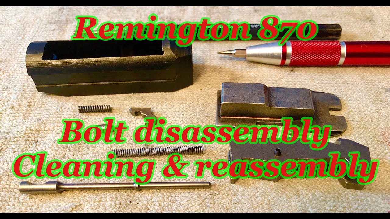 Затворная планка Remington 870, очистка и повторная сборка