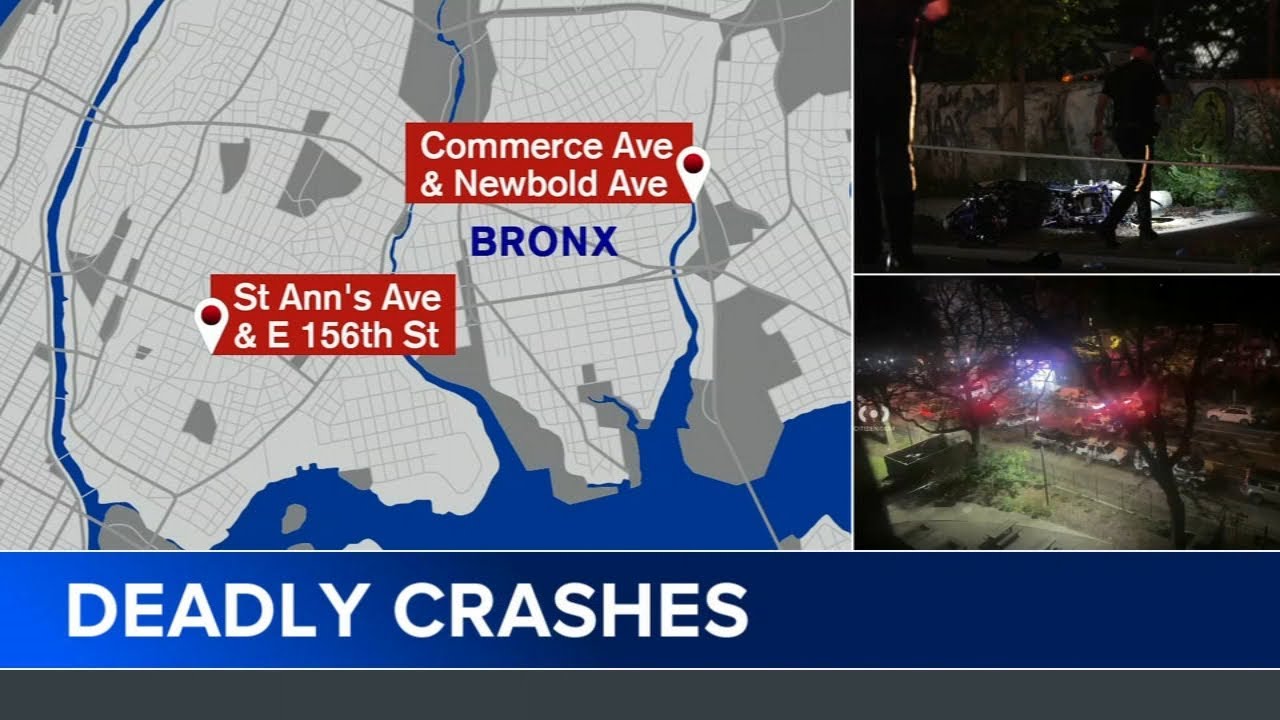 3 dead in separate motorcycle crashes in Bronx