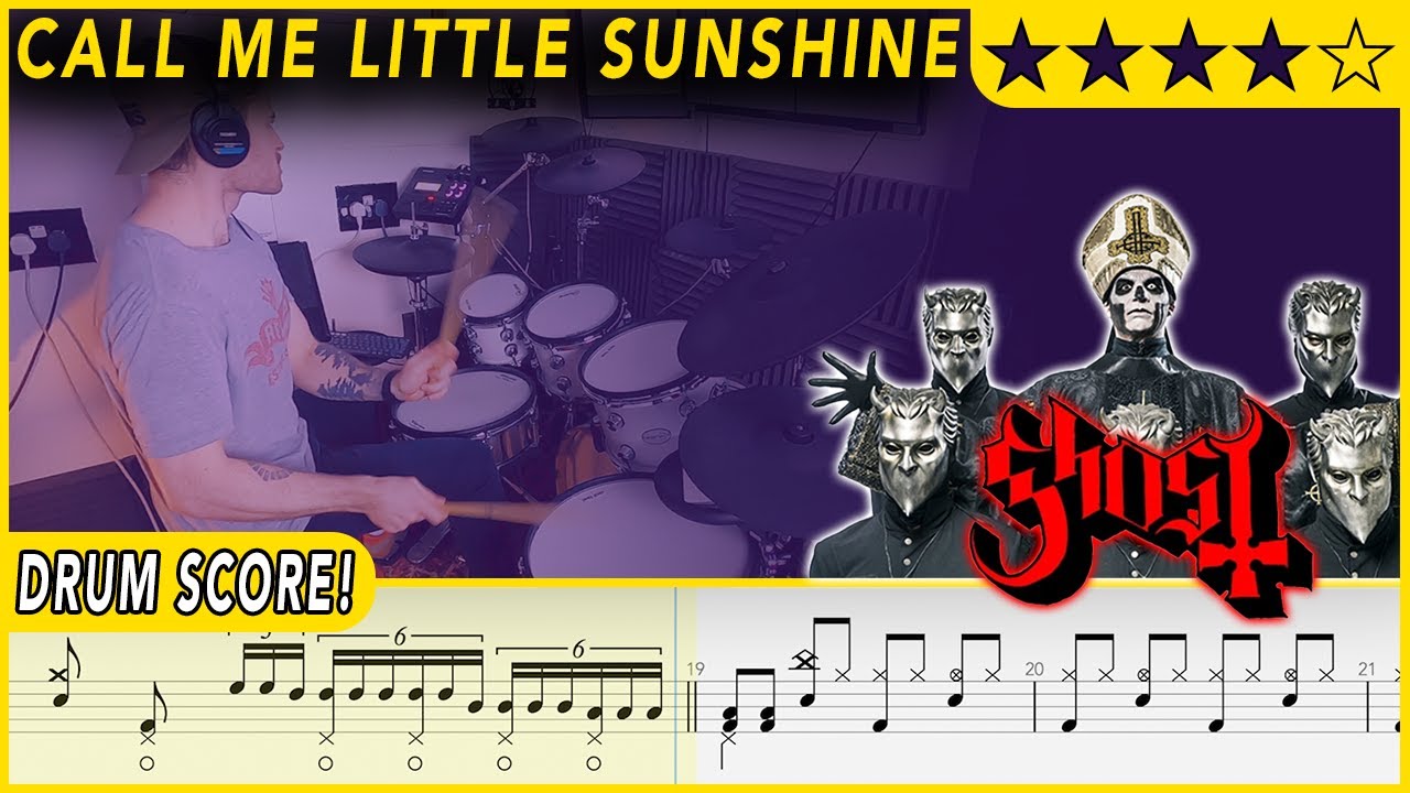 Call Me Little Sunshine - Ghost | DRUM SCORE Sheet Music | #641 DRUMSCRIBE