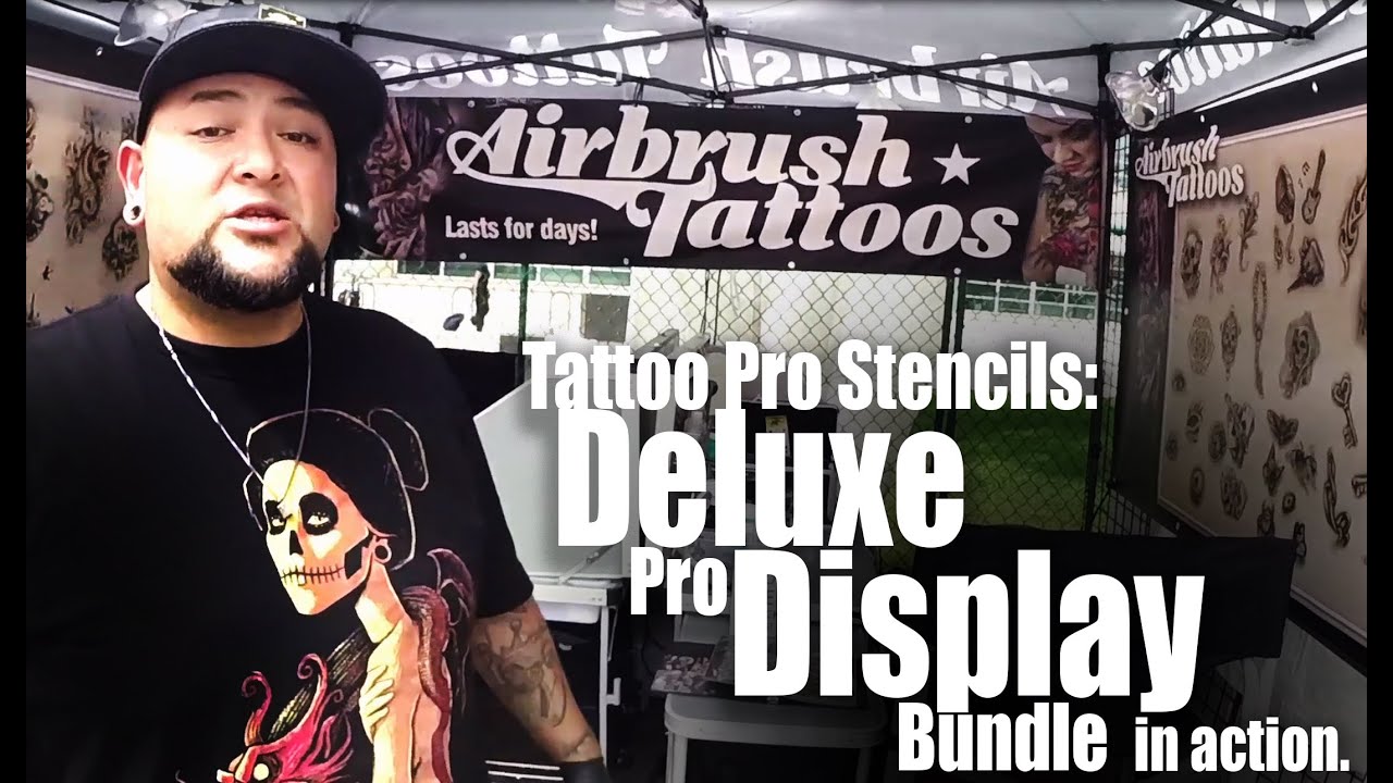 Tattoo Pro Stencils Deluxe Pro Display Bundle in Action!