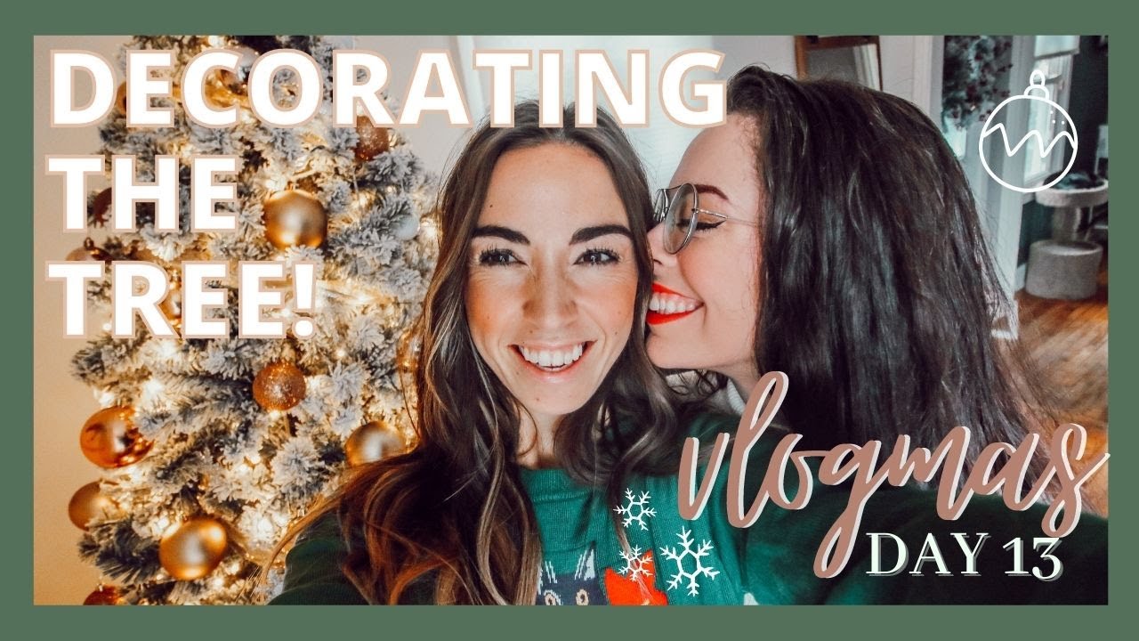 christmas carols & decorating the tree! | vlogmas 2020 | allie and sam