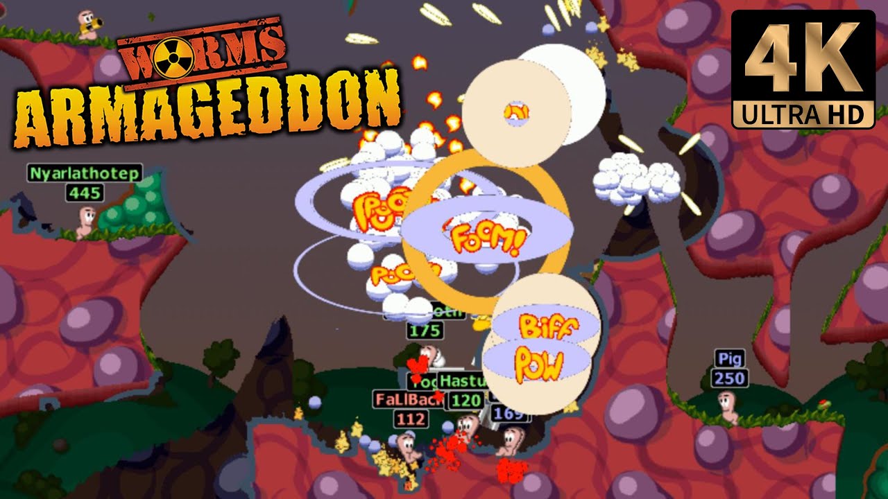 Worms Armageddon Online | Kaos 3 Players | PC 4K