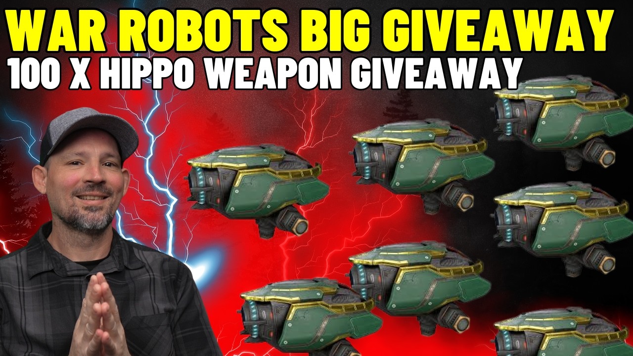 Розыгрыш 100 единиц оружия от War Robots Hippo
