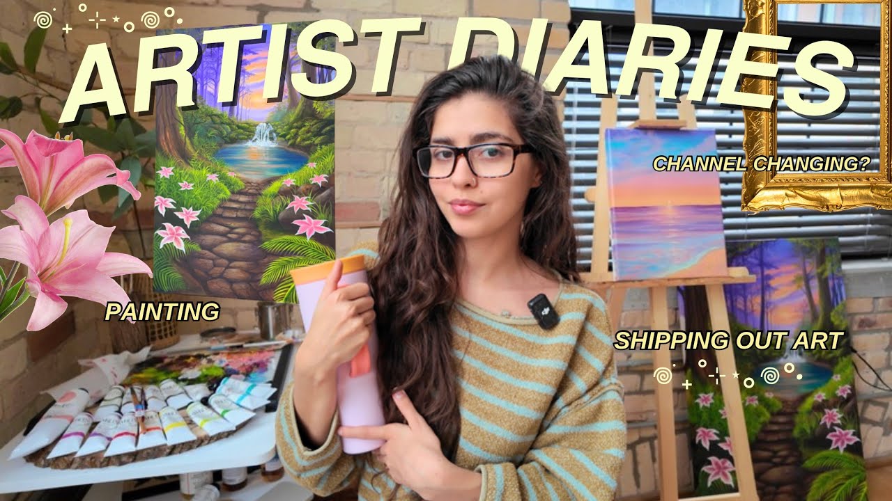ДНЕВНИК ХУДОЖНИКА 🎨🌱📦 ✧ Отправка оригинальных работ, завершение моей картины и обновления канала ...