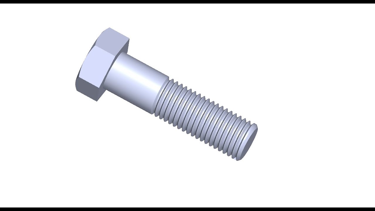SOLİDWORKS Örnek Parçalar 3 - M16X2 Civata Çizimi