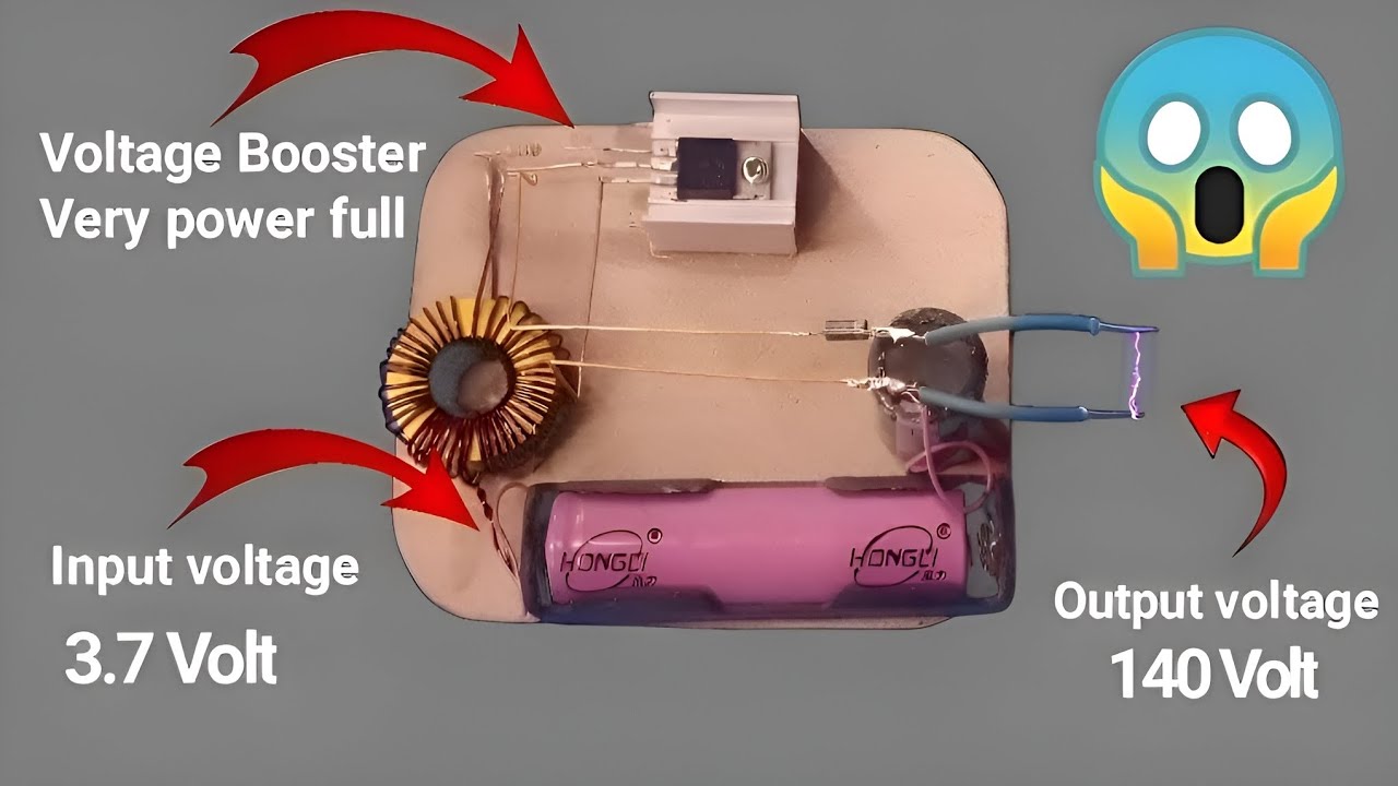 How to Make a Powerful Voltage Booster | 3.7V to 150V Step-Up Circuit