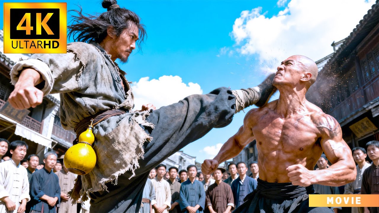 落魄酒鬼竟是功夫高手，赤手空拳打趴武林高手！ ⚔️ 抗日 MMA | Kung Fu 🔥