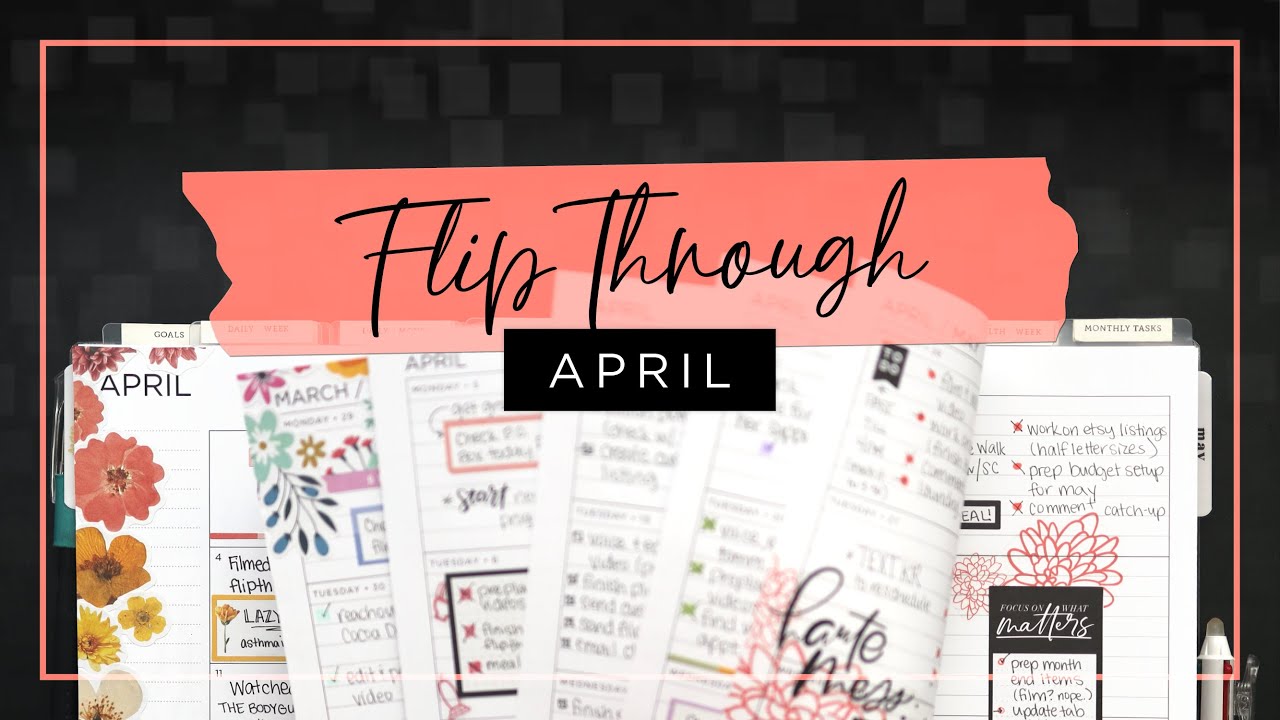 April Planner Flip Through :: My Completed Catch-All Planner After the Pen :: Happy Planner Setup