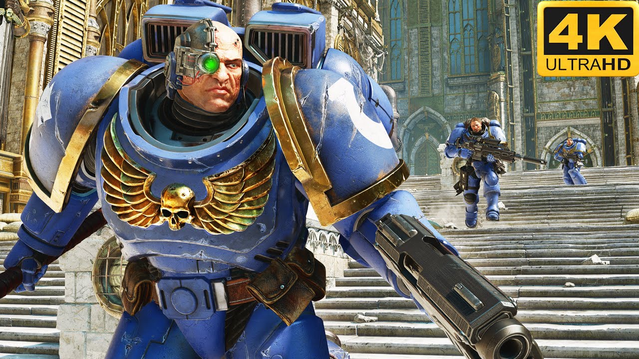 Ultramarines ASSAULT Marine vs Tyranids - Hive Tyrant Boss - Warhammer 40k: Space Marine 2 [4K]