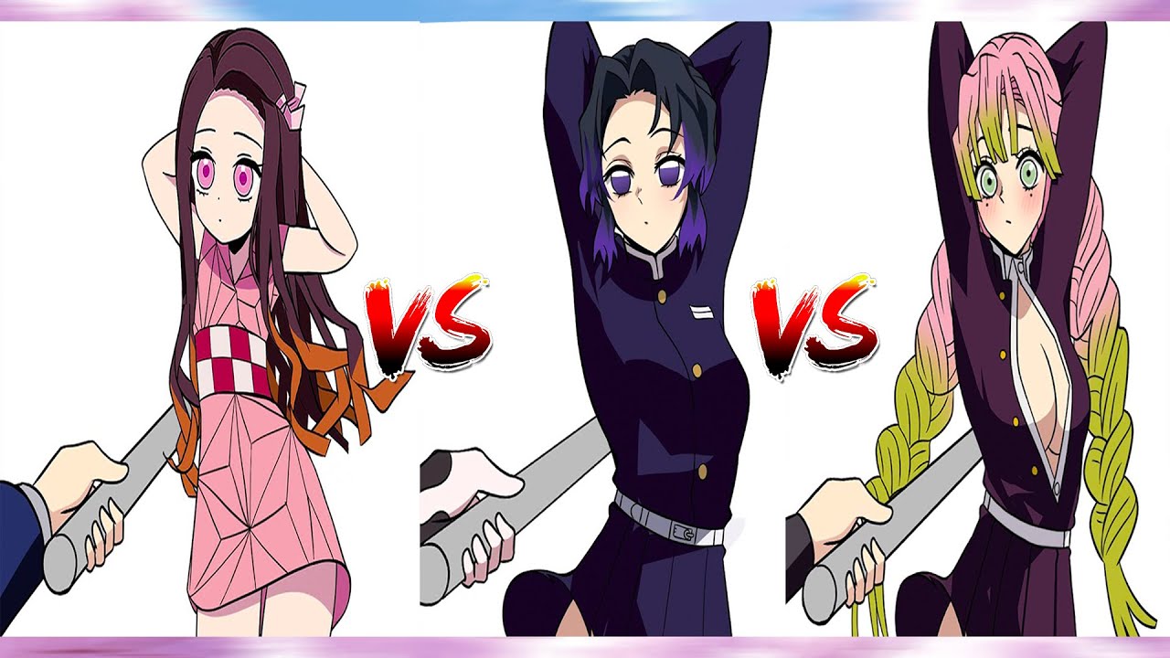 Zero Two Dodging meme Anime Compilation (Shinobu vs Mitsuri vs Nezuko)