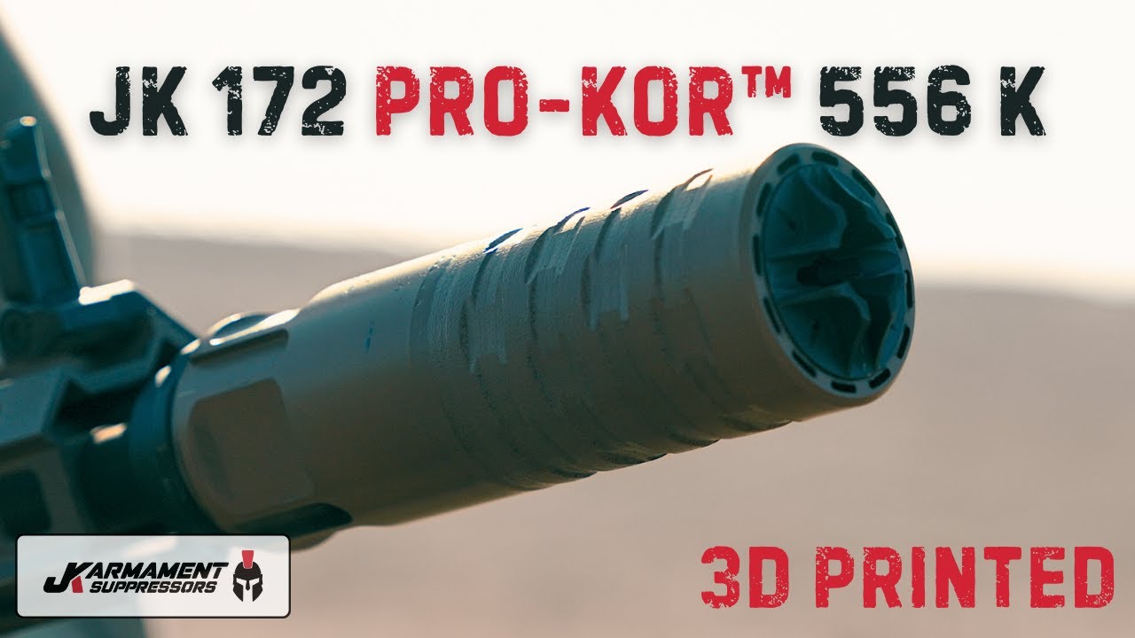 3D Printed! PRO-KOR™5.56K. High-flow suppression, rated for 6mm ARC!