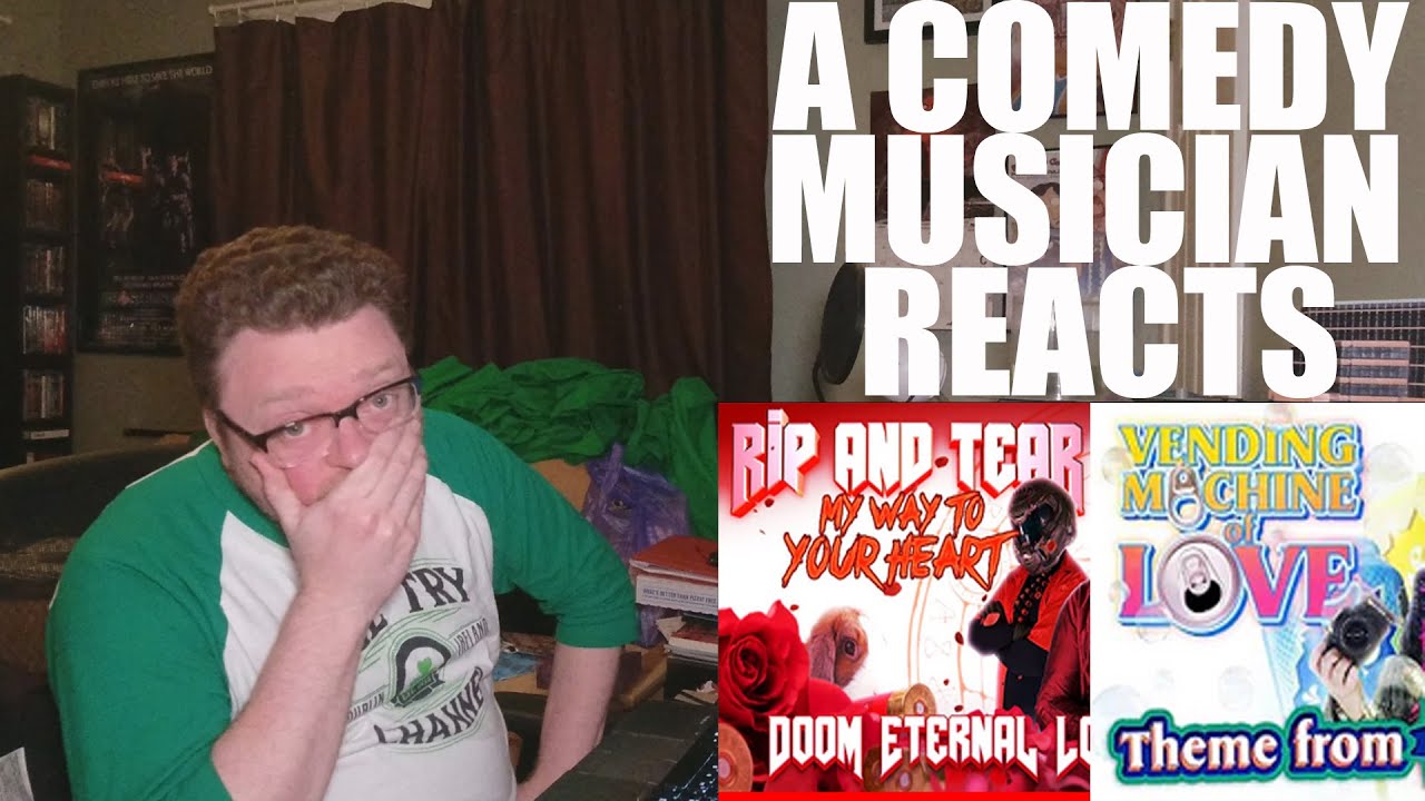 A Comedy Musician Reacts | Stupendium Love Songs (RIP & TEAR/VENDING MACHINE OF LOVE) [REACTION]