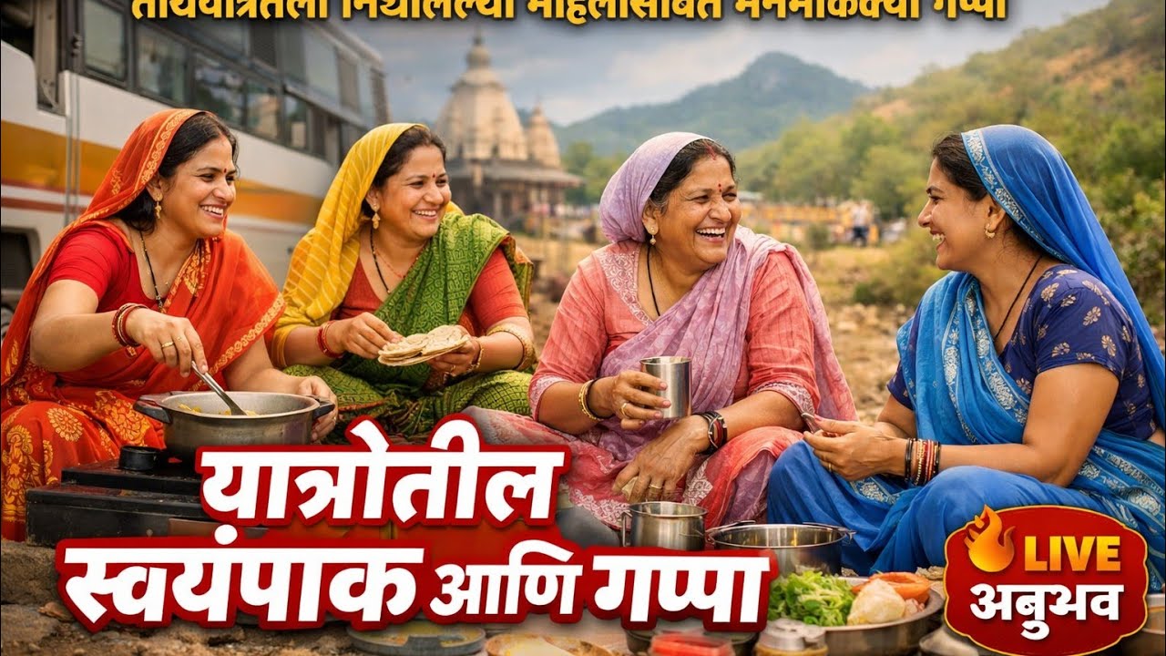 तीर्थयात्रेतील महिलांचा स्वयंपाक आणि मनमोकळ्या गप्पा | खरा यात्रेचा अनुभव