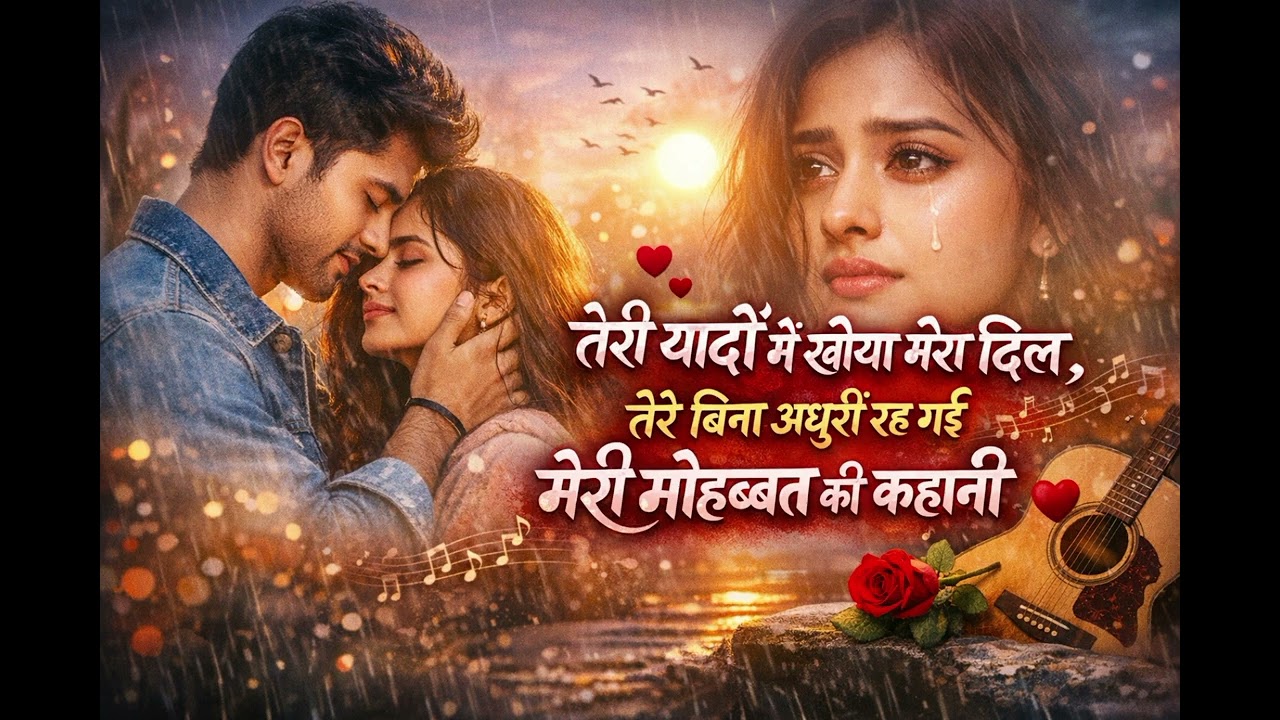 “तेरी यादों में खोया मेरा दिल, तेरे बिना अधूरी रह गई मेरी मोहब्बत की कहानी”