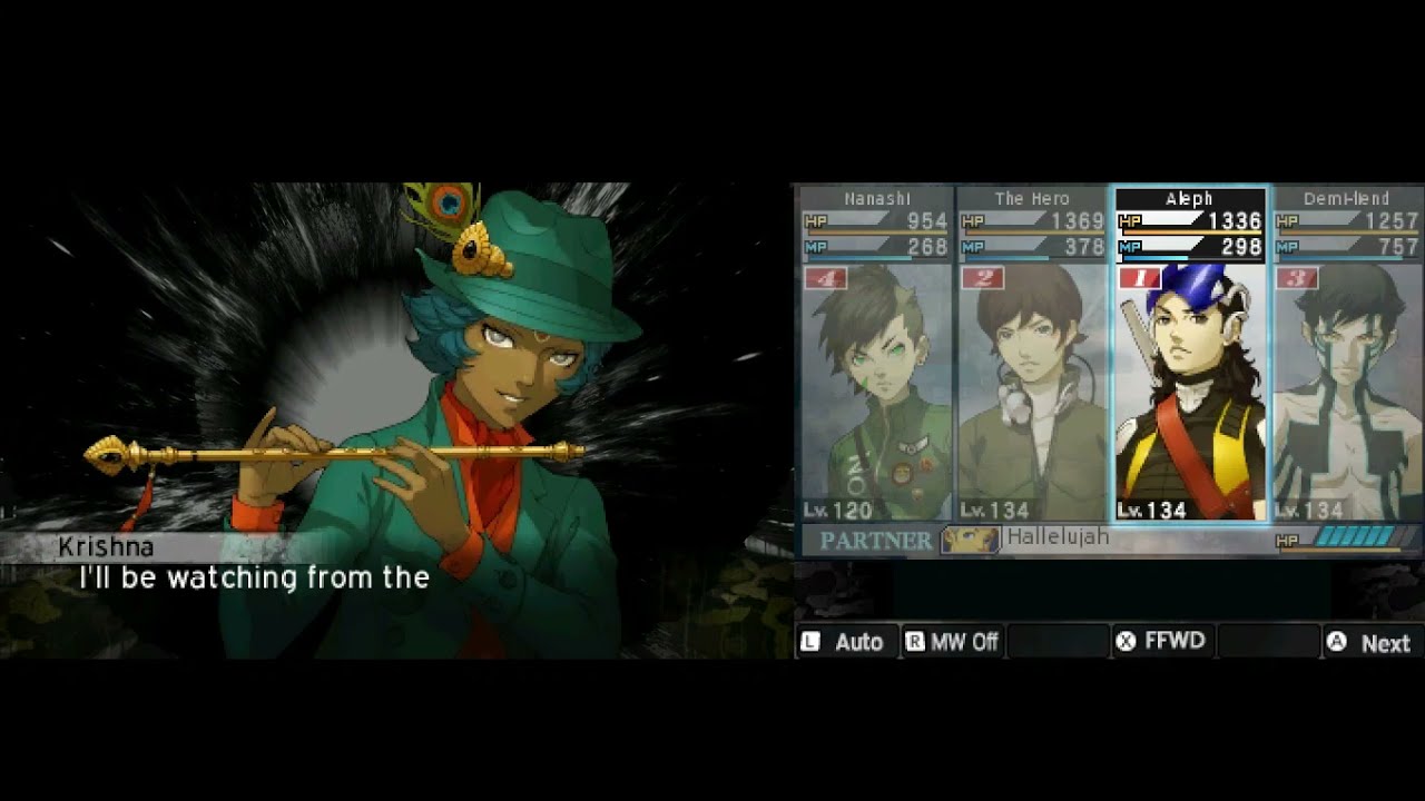 SMT 4 Apocalypse (Undub) - Krishna Boss fight feats Messiah's