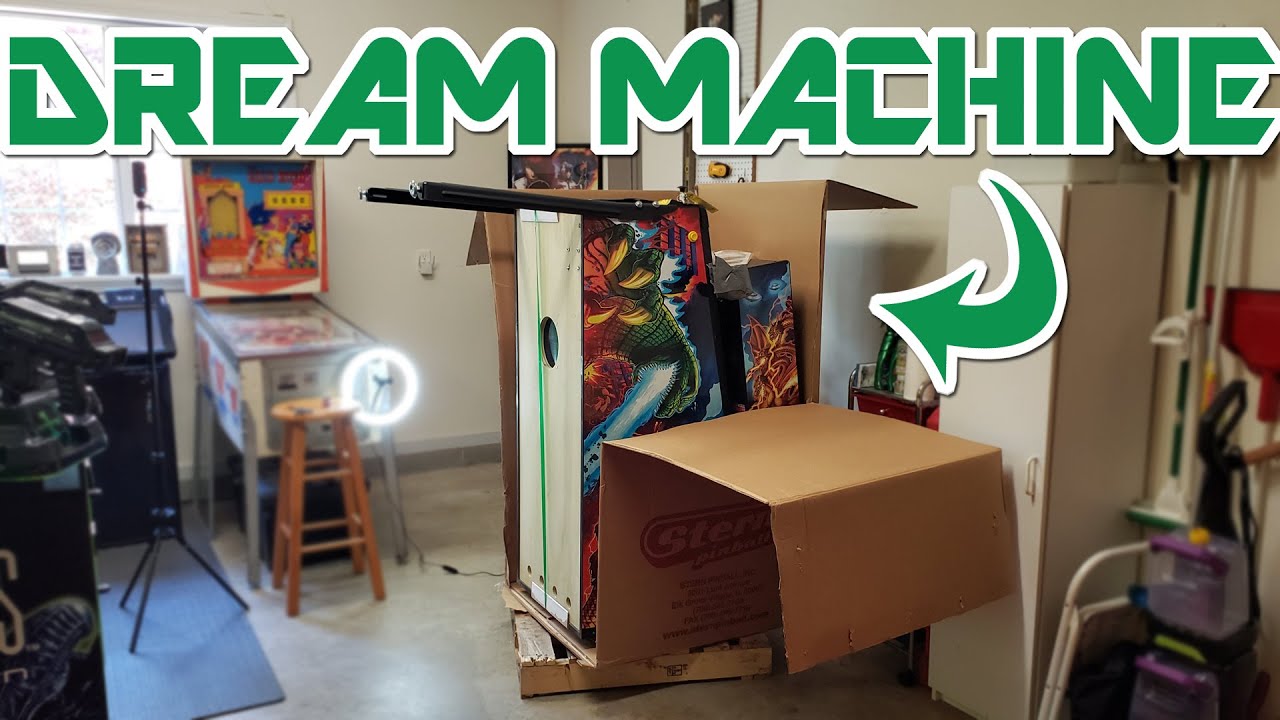 Unboxing a Godzilla Premium Pinball Machine from Stern!