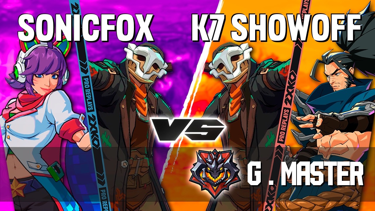 2XKO ▰ SONICFOX (Ekko-Ahri) vs K7 SHOWOFF (Ekko-Yasuo) ▰ 2XKO Pro level replays