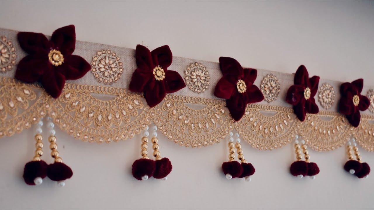 Toran Making At Home// How To Make Bandanwar, Toran At Home | DIY Door Hanging Latest Trendy