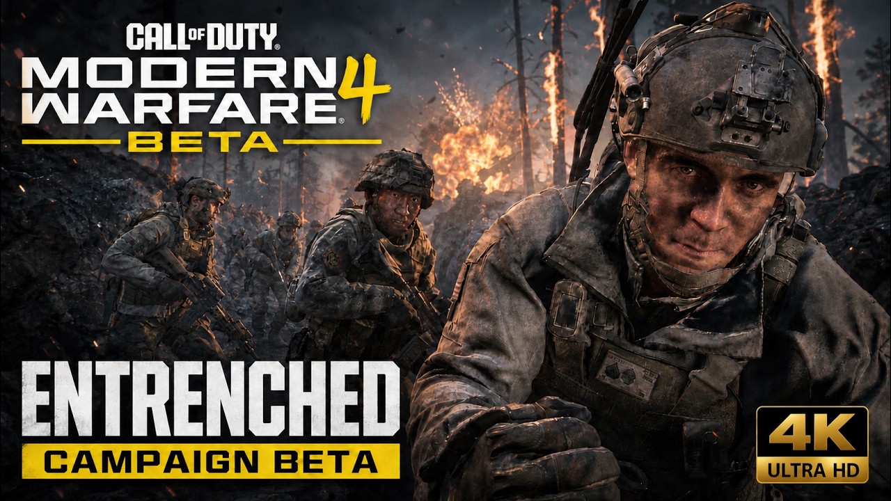 Call of Duty: Modern Warfare 4 Beta &ndash; Entrenched Full Mission Walkthrough (4KUHD 60FPS)