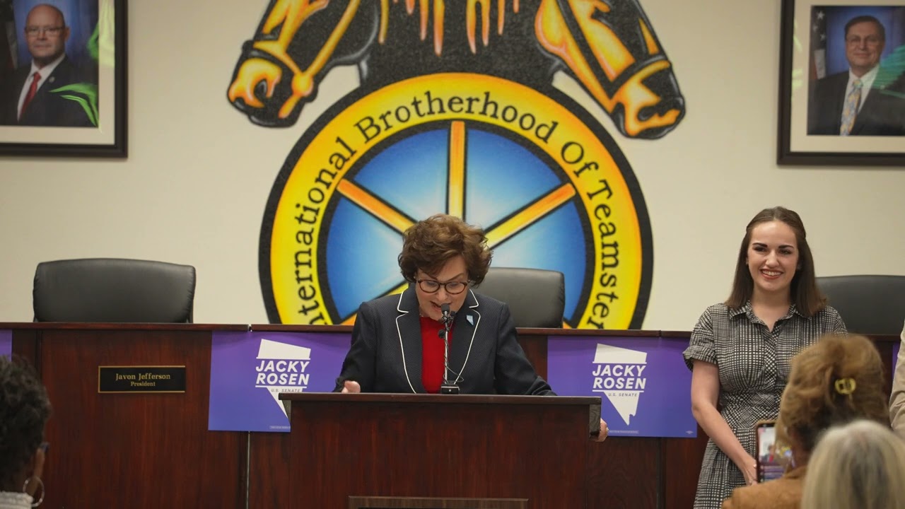 Jacky Rosen Delivers Victory Speech in Las Vegas
