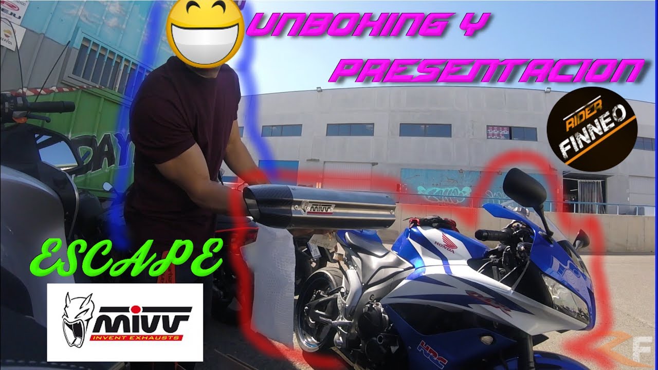 UNBOXING escape MIVV SUONO y primer rugido | HONDA CBR 600RR | Rider Finneo