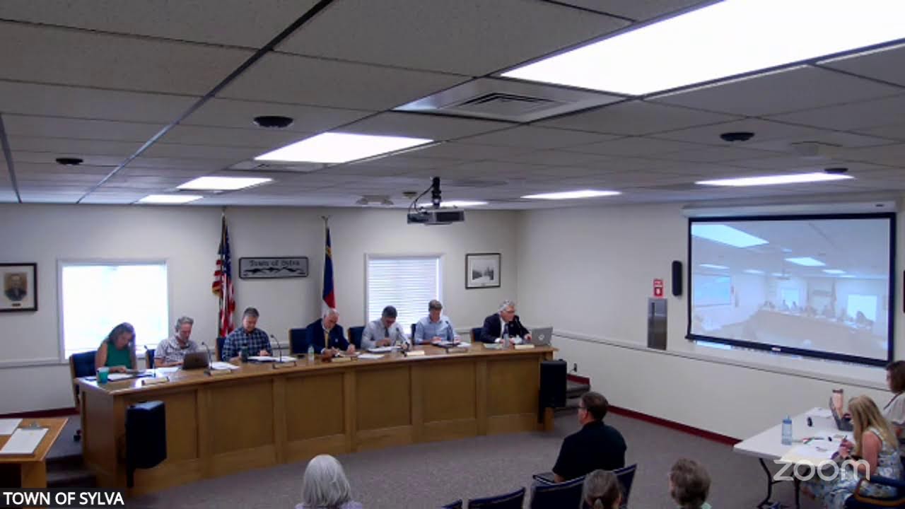 TOWN OF SYLVA--Board of Commissioners Meeting--8/14/2025