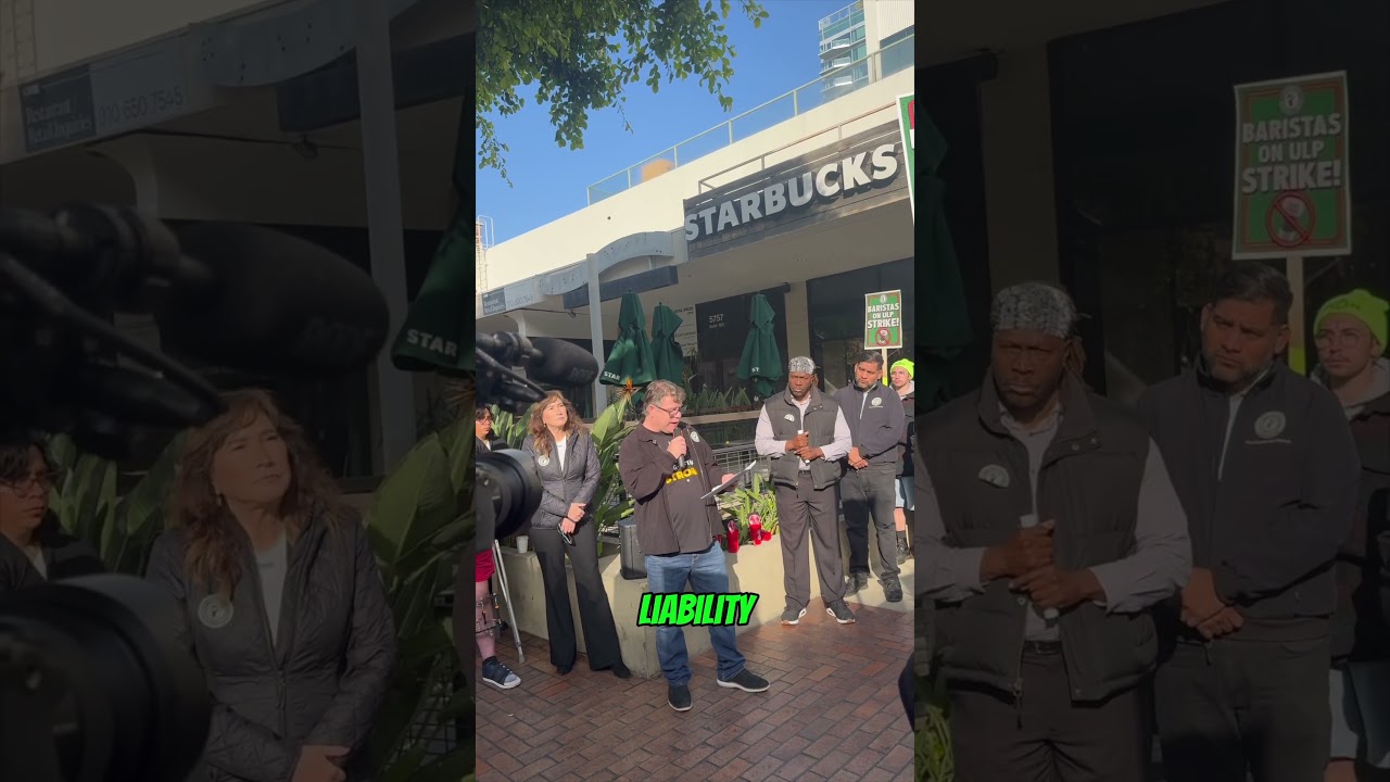 Sean Astin stands up with Starbucks Workers United