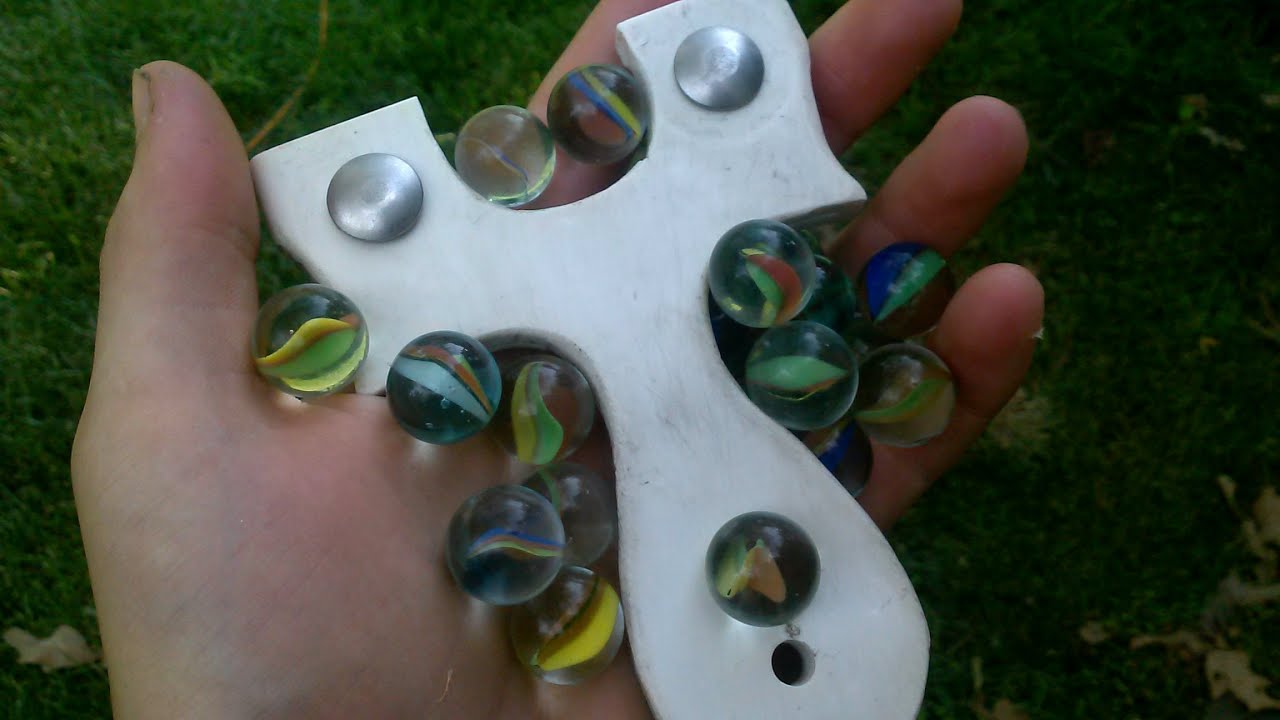 Budget Slingshot Ammo Test: 5/8 Inch Glass Marbles