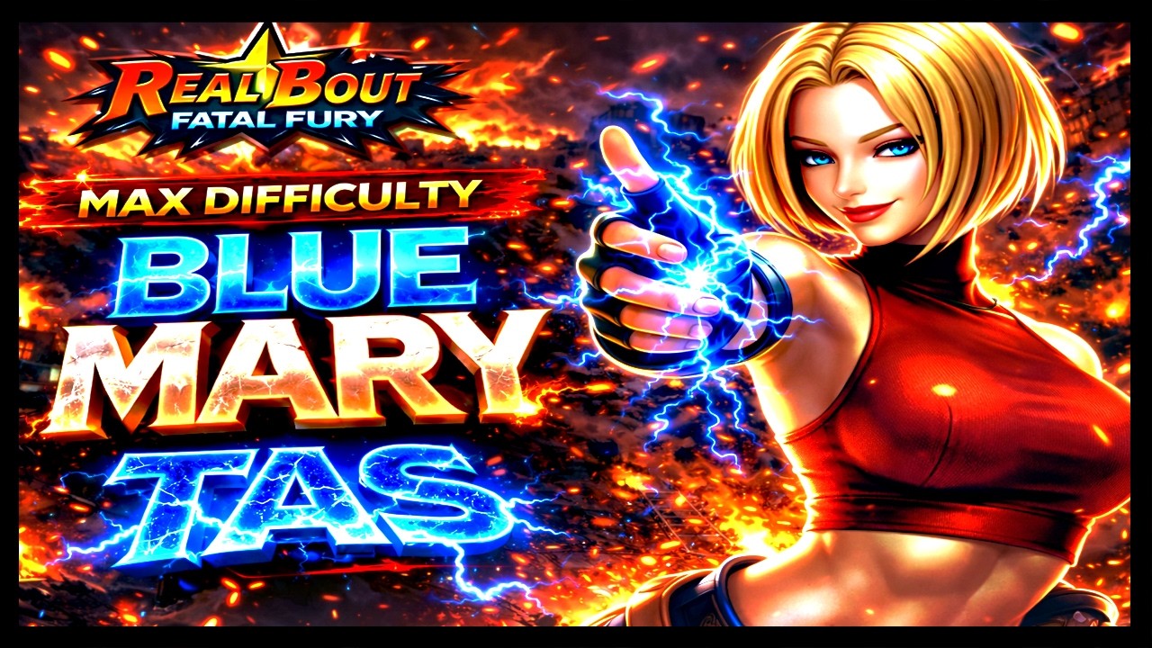 【TAS】REAL BOUT FATAL FURY - BLUE MARY NO DAMAGE (RED LIFE - MAX DIFFICULTY)