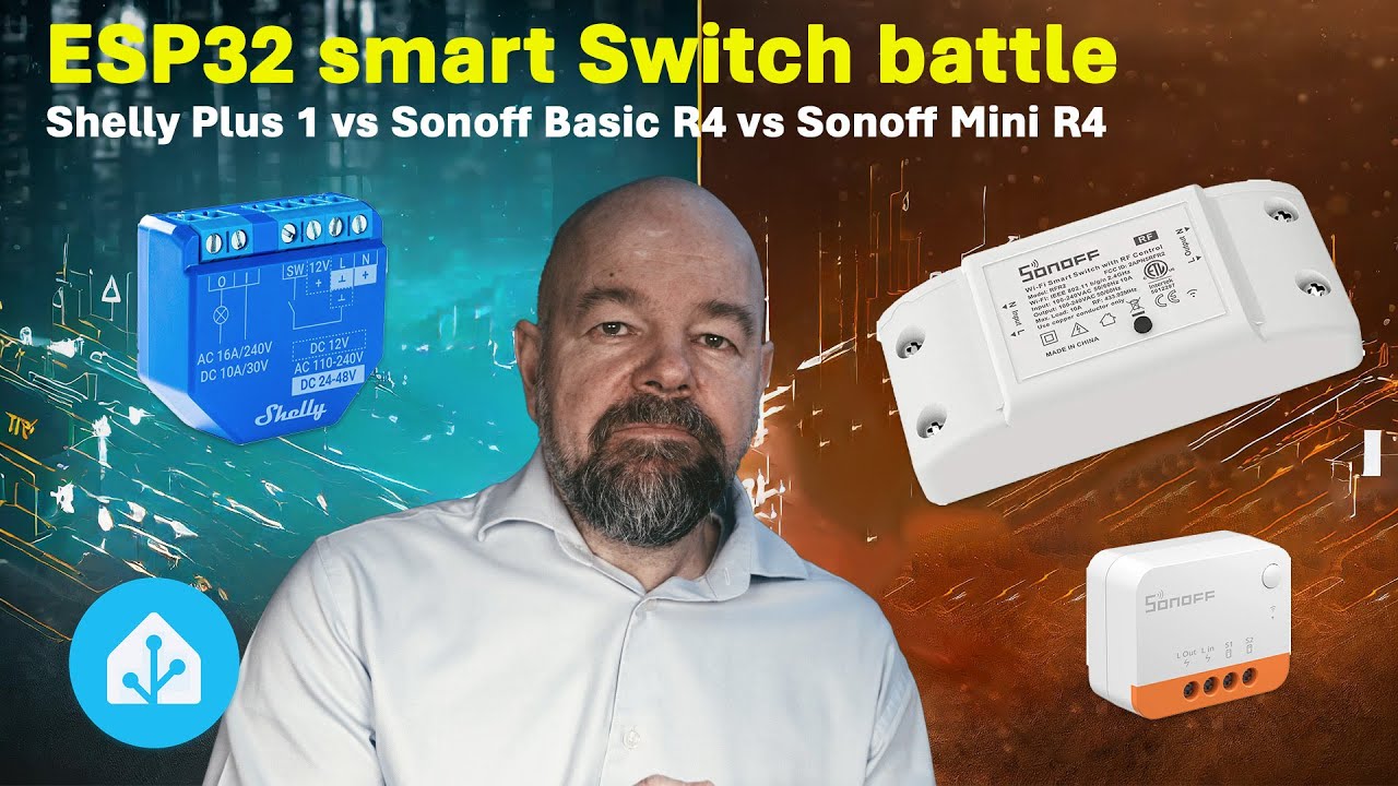 Битва смарт-свитчей ESP32: Shelly Plus 1 против Sonoff Basic R4 против Sonoff Mini R4