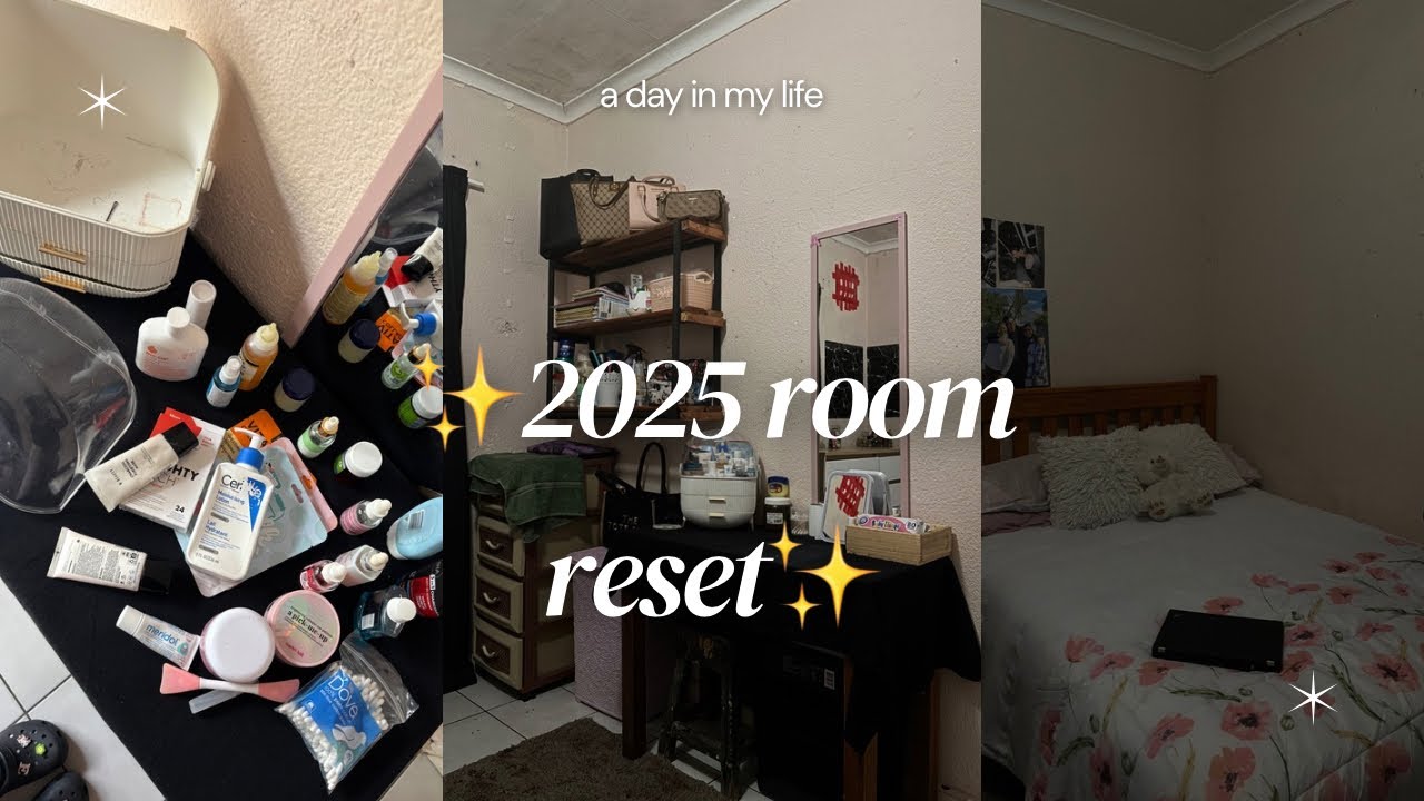 2025 Room RESET✨( cleaning , organising, ROOM TOUR)