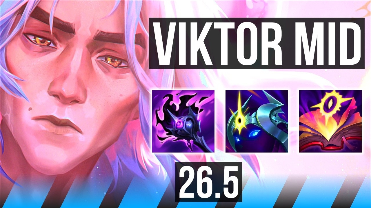 VIKTOR vs LEBLANC (MID) | 55K damage, Good KDA: 16/2/10 | KR Master | 26.5
