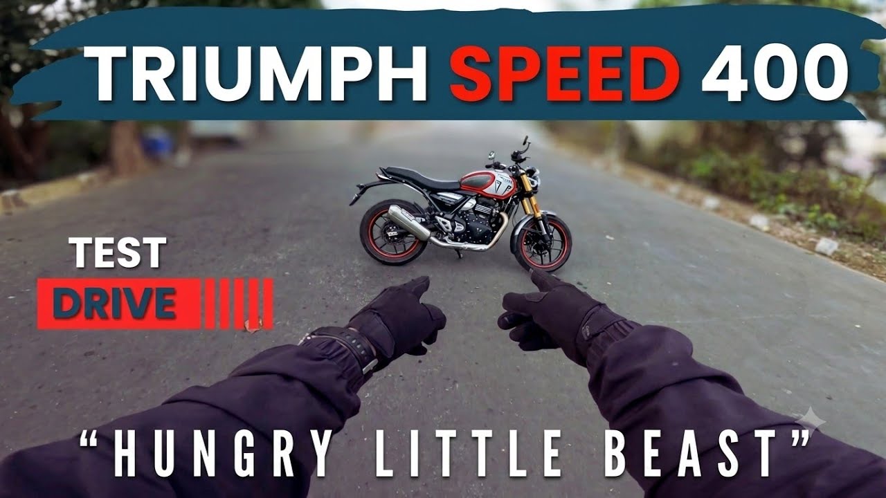 TRIUMPH SPEED 400 🤩 [] Test Drive ve zuai [] #motovlog #mizo #india #bikers #triumph 