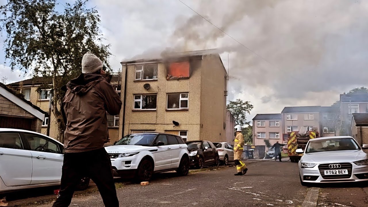 UP IN SMOKE - FIRE RIPPED THROUGH A FAMILY HOME IN BLACKBURN!!!